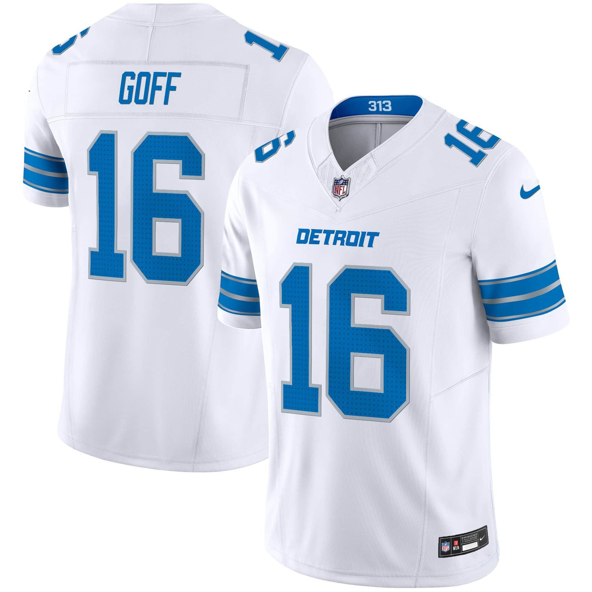 Men Detroit Lions #16 Goff White 2024 Nike Vapor Limited NFL Jersey->indianapolis colts->NFL Jersey